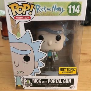 Funko POP! Rick with Portal Gun #114